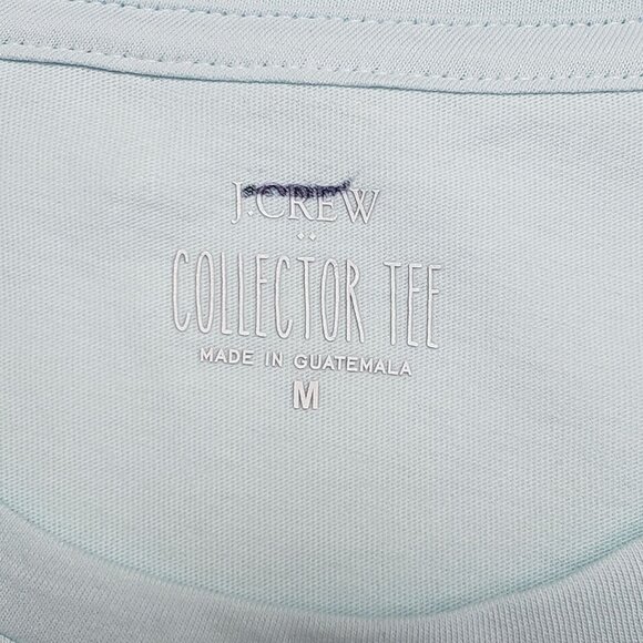 J.Crew Factory Sporty Dogs Graphic Tee Women Medium Light Blue SS Collectors Tee - Picture 13 of 16